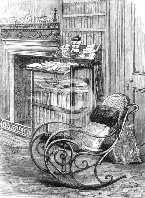 A corner in Dean Stanley's study, the Deanery, Westminster, 1881. Creator: Unknown.