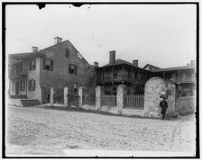 A corner in old St. Augustine, between 1880 and 1897. Creator: William H. Jackson