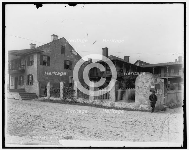 A corner in old St. Augustine, between 1880 and 1897. Creator: William H. Jackson.