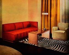 A corner in the American designer Walter Dorwin Teague's own Living-room c1940
