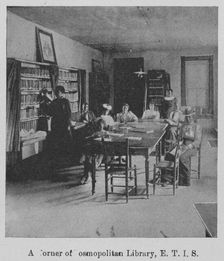 A corner of Cosmopolitan Library, E. T. I. S., 1903. Creator: Unknown