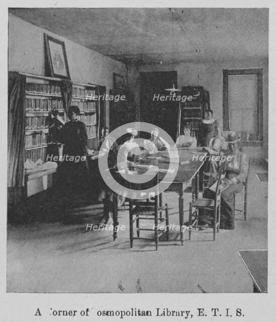 A corner of Cosmopolitan Library, E. T. I. S., 1903. Creator: Unknown.
