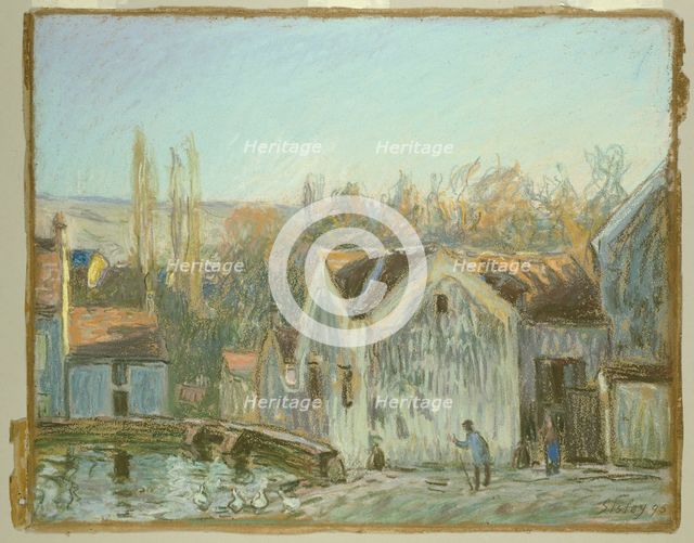 A Corner of Moret-sur-Loing, 1895. Creator: Alfred Sisley.