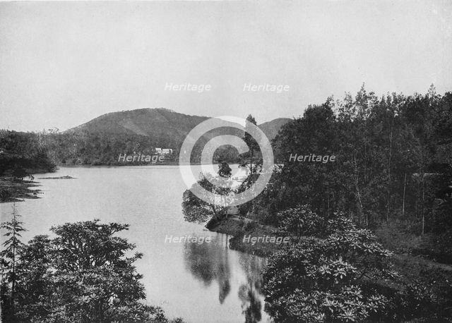 'A Corner of Nuwara Eliya Lake', c1890, (1910). Artist: Alfred William Amandus Plate.