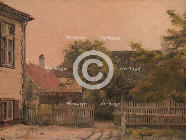 A Corner of the Artist´s Father's House, 1843-1847. Creator: Christen Kobke.