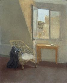 A corner of the artist's room 1907-09. Artist: Gwendolen Mary John