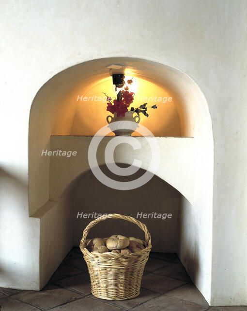A corner of the birthplace rebuilt as museum of Francisco de Zurbarán (1598-1664), Spanish Painte…