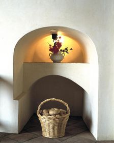 A corner of the birthplace rebuilt as museum of Francisco de Zurbarán (1598-1664), Spanish Painte…