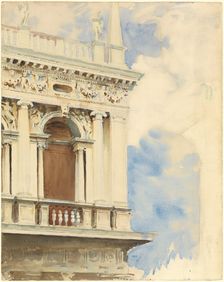 A Corner of the Library in Venice, 1904/1907. Creator: John Singer Sargent