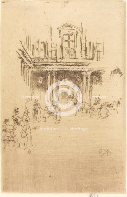 A Corner of the Palais Royal, c. 1883/1886. Creator: James Abbott McNeill Whistler.