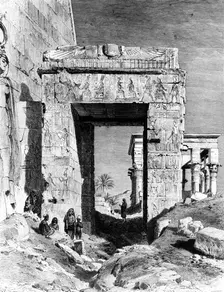 A Corner of the Temple Isis 1881. Artist: Zehrfeld