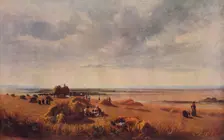 A Cornfield, 1815, (1938). Creator: Peter de Wint