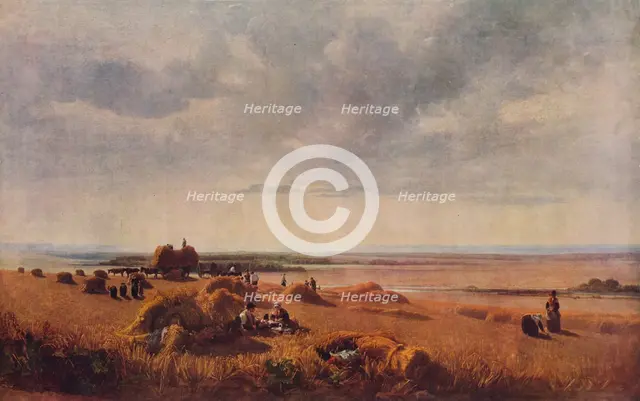 A Cornfield, 1815, (1938). Creator: Peter de Wint.