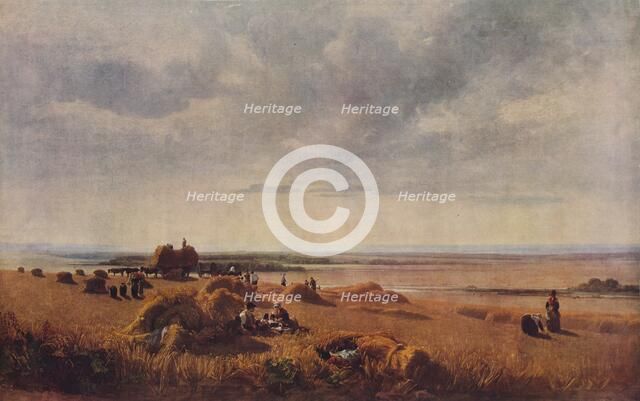 A Cornfield, 1815, (1938). Creator: Peter de Wint.