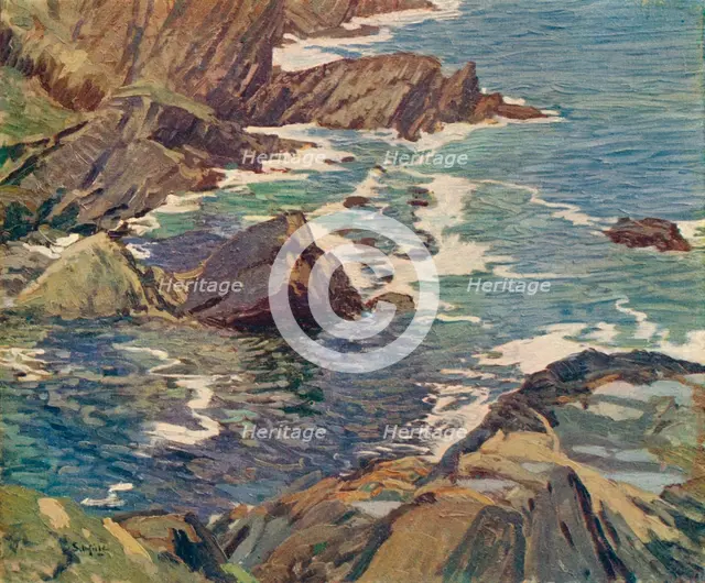 'A Cornish Cove', c1912. Artist: Elmer Schofield.