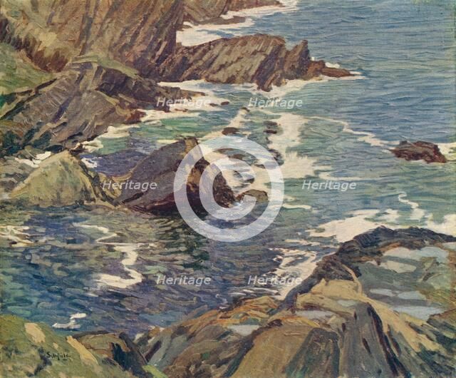 'A Cornish Cove', c1912. Artist: Elmer Schofield.