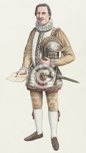 A Cornish gentleman c1600, (c2000-2010) Artist: Nick Hardcastle.