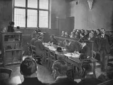 A coroner's inquest, London, c1901 (1901)