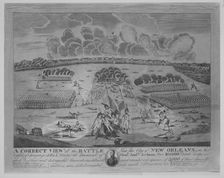 A Correct VIew of the Battle Near the City of New Orleans (January 8, 1815), ca. 1816. Creator: Francisco Scacki