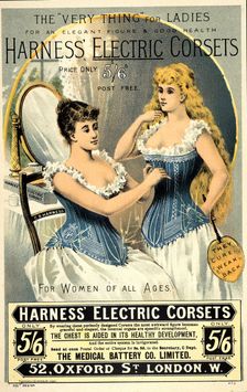 A corset advertisement, 1891. Creator: Unknown
