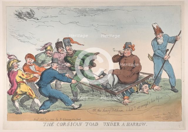 A Corsican Toad Under a Harrow, November 27, 1813., November 27, 1813. Creator: Thomas Rowlandson.