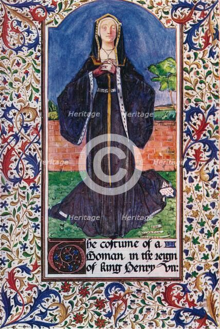 A Costume in the Reign of King Henry VII, 1907. Artist: Unknown