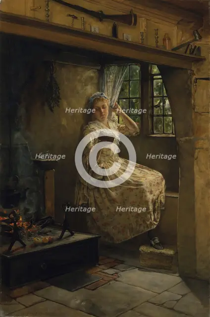 A Cosey Corner, 1884. Creator: Francis Davis Millet.