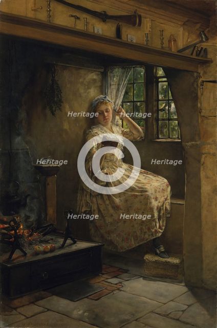 A Cosey Corner, 1884. Creator: Francis Davis Millet.
