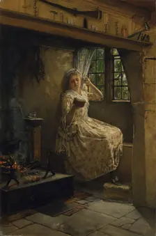 A Cosey Corner, 1884. Creator: Francis Davis Millet
