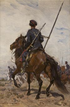 A Cossack, 1882. Creator: Jozef Chelmonski