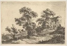 A Cottage on a Hill. Creator: Anthonie Waterloo