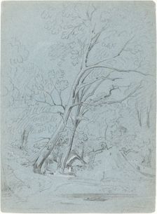 A Cottage on a Lane, probably 1800/1810. Creator: John Varley I