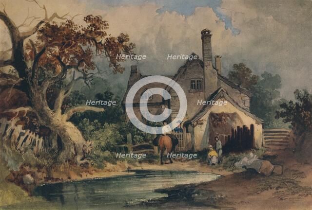 'A Cottage', c1852. Artist: Joseph William Allen.