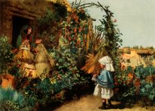 A Cottage Garden at Stapleford, Wiltshire c1886, (1944). Creator: George Carline