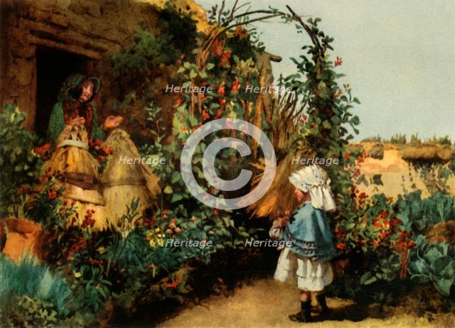 'A Cottage Garden at Stapleford, Wiltshire', c1886, (1944).  Creator: George Carline.