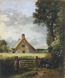 A cottage in a cornfield 1815-1818. Artist: John Constable