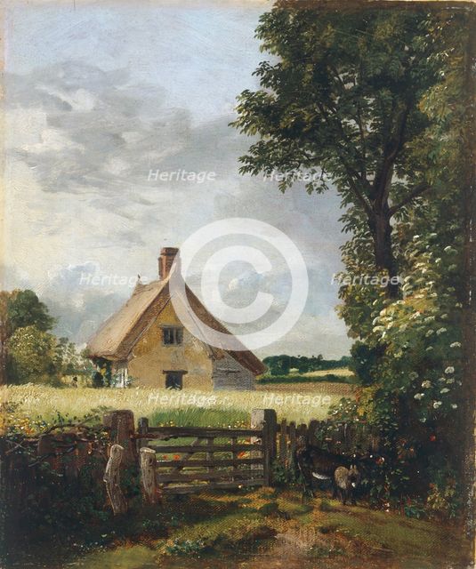 'A cottage in a cornfield', 1815-1818. Creator: John Constable.