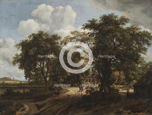 A Cottage in the Woods, c. 1662. Creator: Meindert Hobbema (Dutch, 1638-1709).