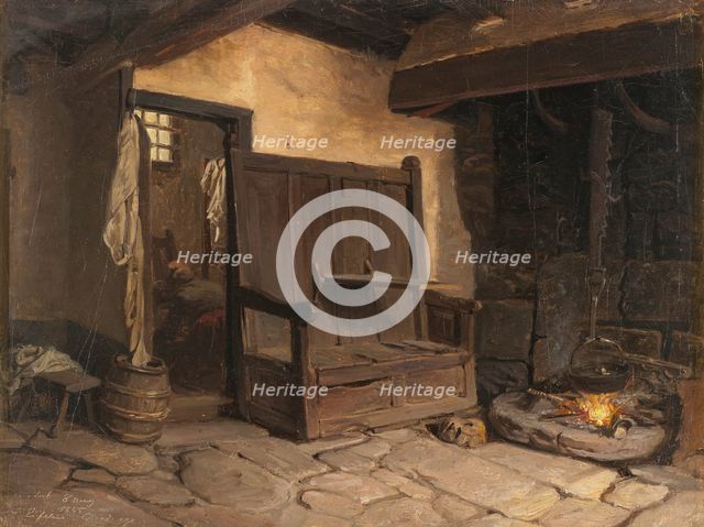 A Cottage Interior. Study. Creator: Vilhelm Wallander.