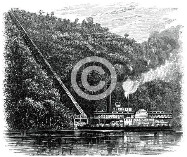 A cotton chute, United States, c1880. Artist: Unknown