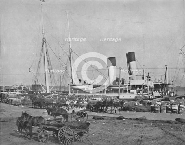 'A Cotton Steamer at New Orleans', 19th century. Artist: Unknown.