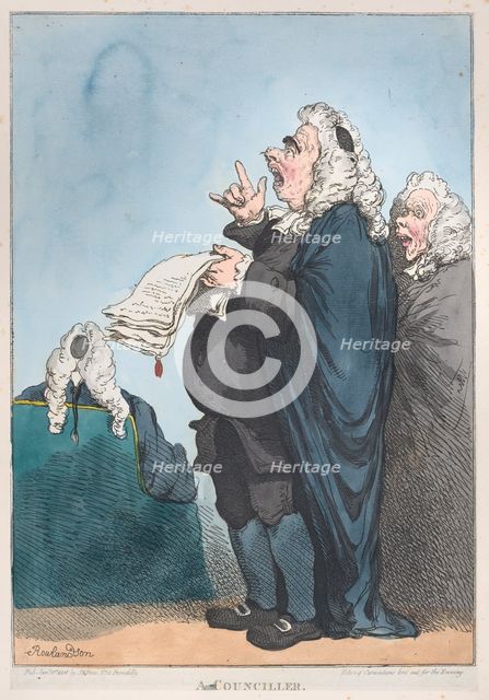 A Counciller [sic], January 1, 1801., January 1, 1801. Creator: Thomas Rowlandson.