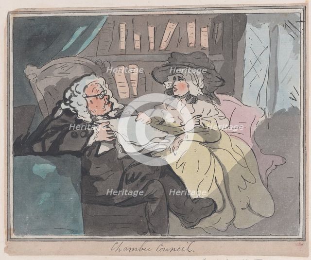 A Counselor's Opinion After He Had Retired From Practice, ca. 1780-94., ca. 1780-94. Creator: Unknown.