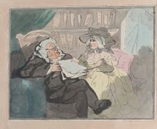 A Counselor's Opinion After He Had Retired From Practice - The Legal Consultation, ca. 1780-94. Creator: Thomas Rowlandson