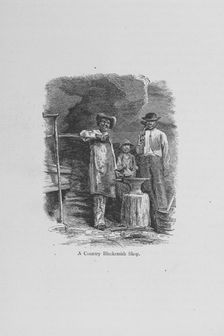 A country Blacksmith shop, 1874. Creator: Unknown