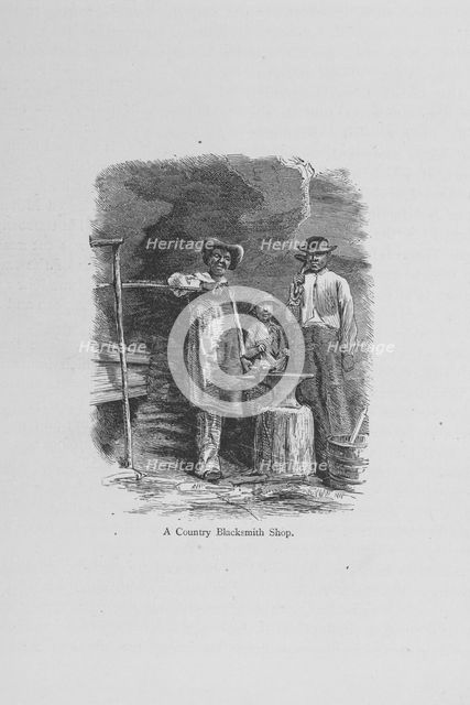 A country Blacksmith shop, 1874. Creator: Unknown.
