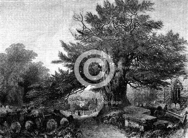 "A Country Churchyard" - painted by Samuel Read - from the Exhibition of the Society of British Arti Creator: Mason Jackson.