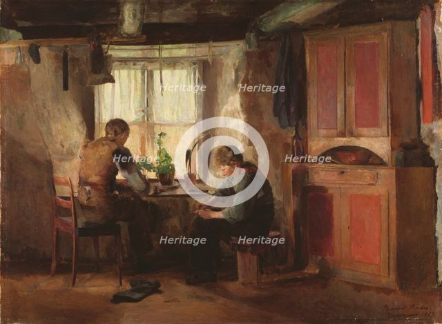 A Country Cobbler, 1887. Creator: Harriet Backer.