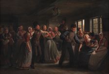 A Country Dance in the Hedebo District, Zealand, 1855. Creator: Julius Exner