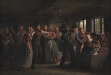 A Country Dance in the Hedebo District, Zealand, 1855. Creator: Julius Exner